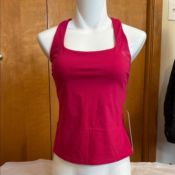 lululemon athletica Tops - Lululemon Lightweight Tennis Tank Pink NWT Built-In Bra Sizes 6